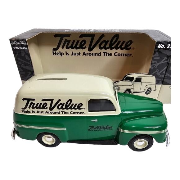 ERTL 1950 Ford Panel Van True Value Coin Bank Die Cast 1:25 RC2 NEW - Picture 12 of 12